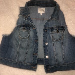 Sleeveless denim vest Torrid size 2